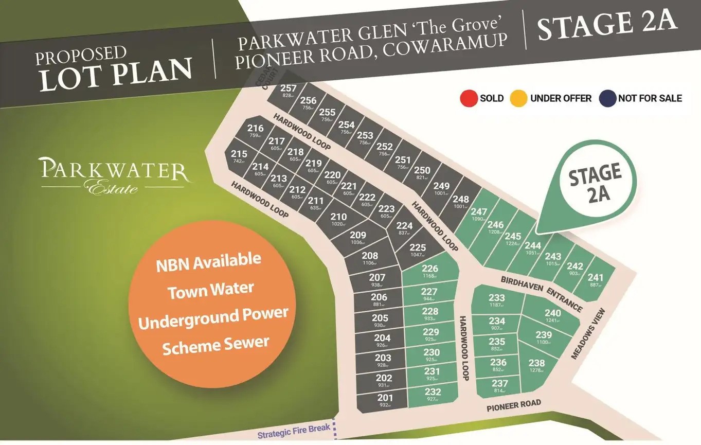 [Land for Sale] Parkwater Estate, Cowaramup OpenLot